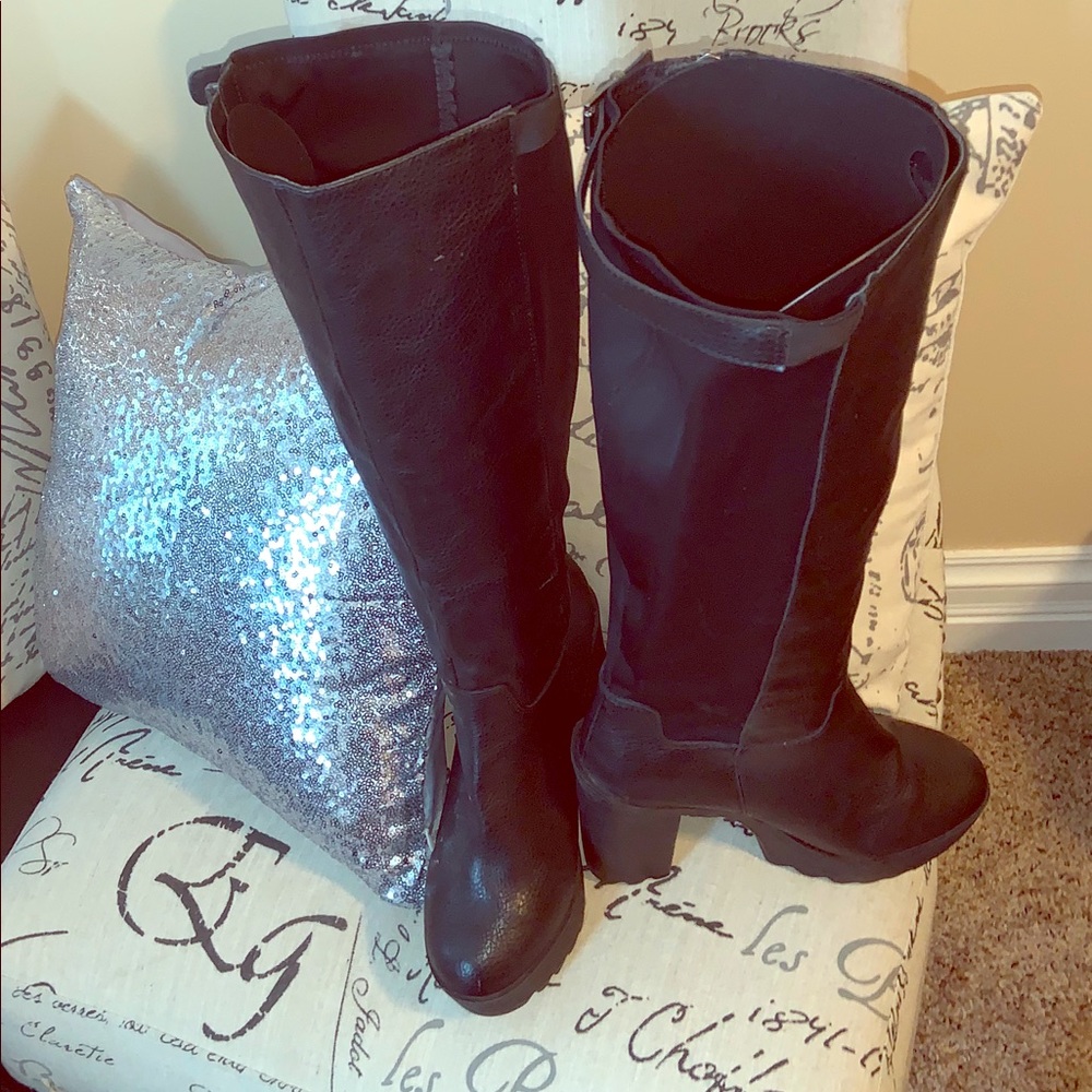 Knee Heel Boot